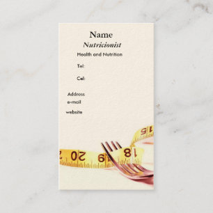 Carte De Visite Gatfo et ruban Nutritionniste