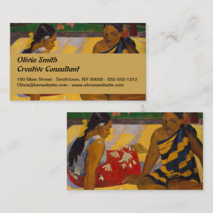 Carte De Visite Gauguin Polynésie Française Tahiti Femmes Peinture