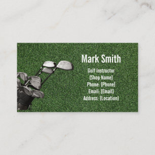 Carte De Visite Gazon de golf vert