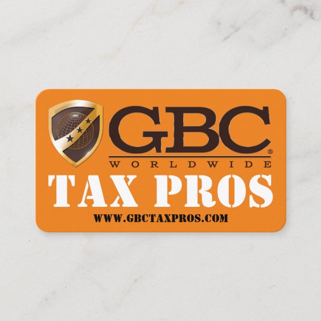 Carte de visite GBC avec Envoyer un ami (Devant)