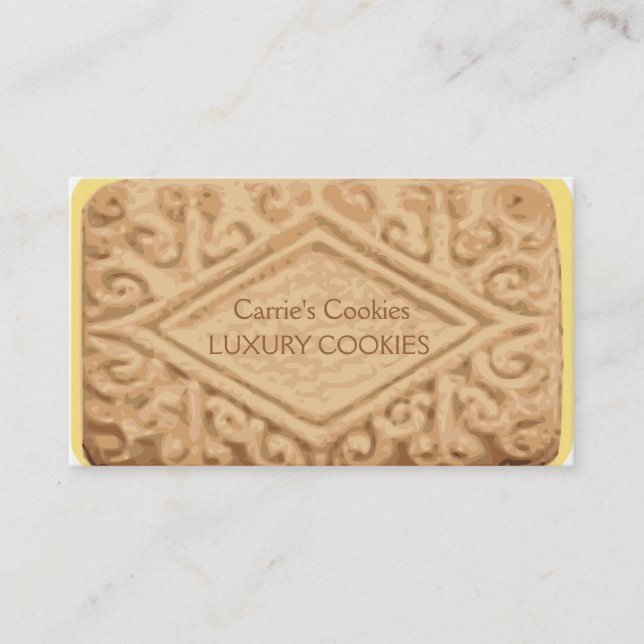 Carte de visite géant de biscuit de crème de (Devant)