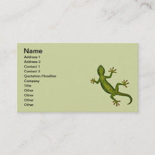 Carte De Visite Gecko