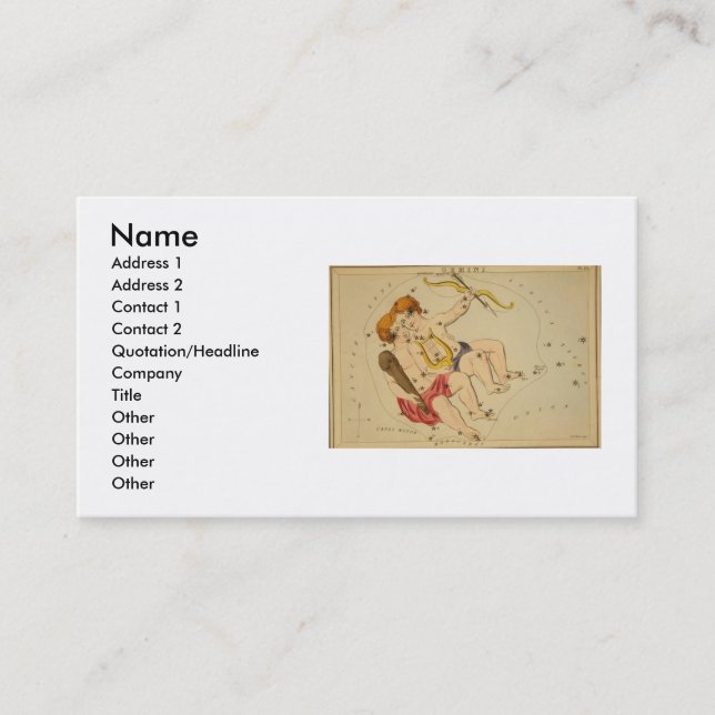 Carte de visite Gemini (Devant)