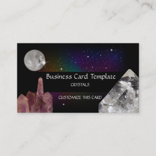 Carte De Visite Gemstone & Crystals