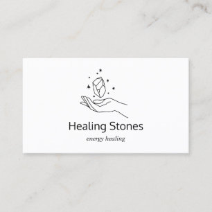 Carte De Visite Gemstone Energy Crystal Healer