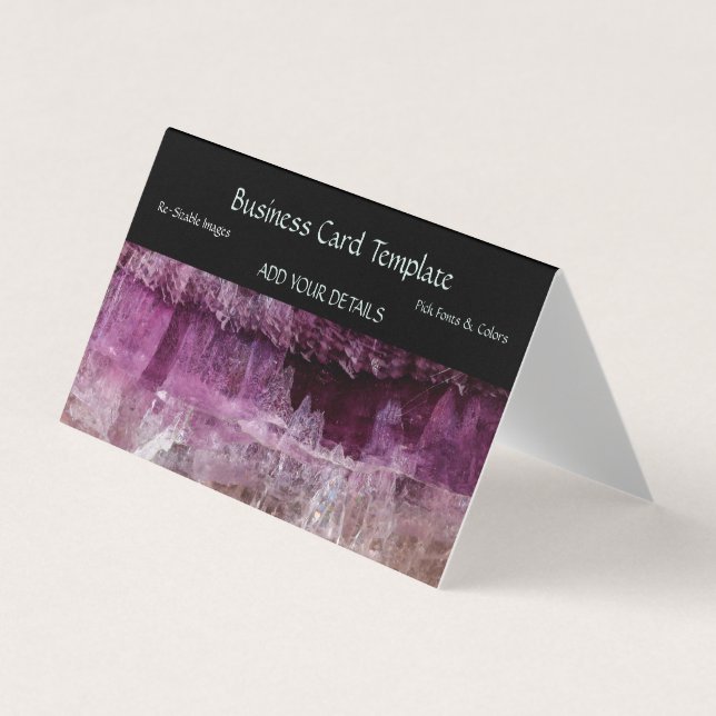 Carte de visite Gemstones Stone Amethyst (Devant)