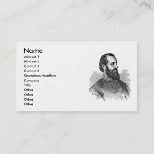 Carte de visite général de la guerre civile