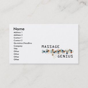 Carte De Visite Génie de massage