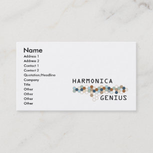 Carte De Visite Génie d'harmonica