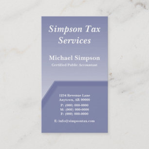 Carte de visite Geo Tech, Serene Blue