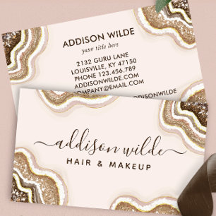 Carte de visite Géode de la Parties scintillant Br