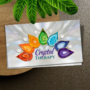 Carte De Visite Geodes Lotus Chakra Petals