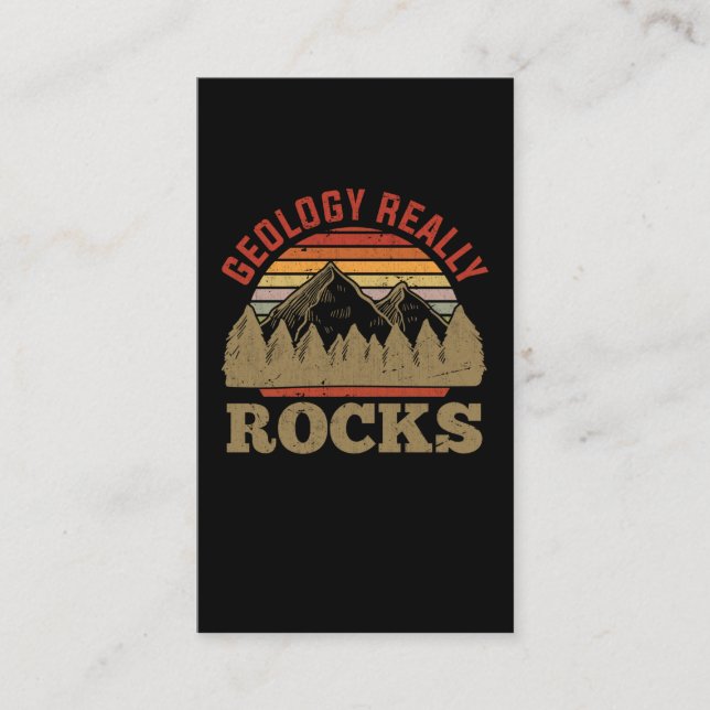 Carte De Visite Géologie Rock Collecter un géologue drôle (Devant)