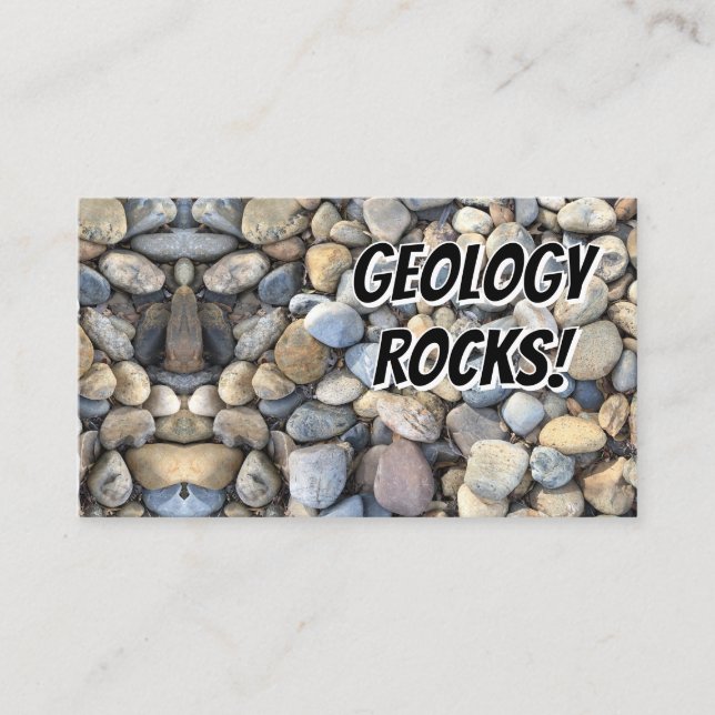 CARTE DE VISITE GÉOLOGIE ROCKS! (Devant)