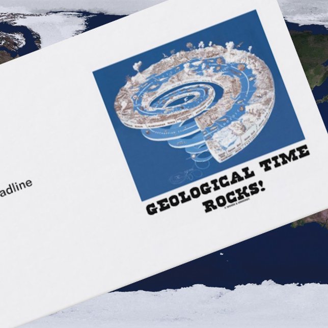 Carte De Visite Géologique Time Rocks ! (Spirale de l'âge géologiq (Introduce yourself with a dose of geological time attitude with this customizable biz card)