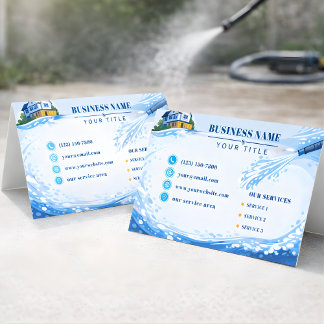 Carte De Visite Geometric Residential pressure washing Flow