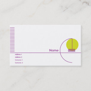 Carte De Visite Géométrique jaune - Busihness