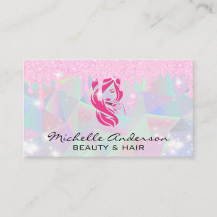 Carte De Visite Géométrique   Parties scintillant Pixie Dust Drift