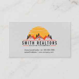 Carte De Visite Gestion des bâtiments Immobilier Maisons