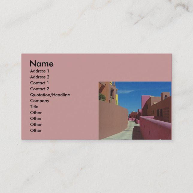 Carte De Visite Gestion d'immobiliers ou de propriété (Devant)