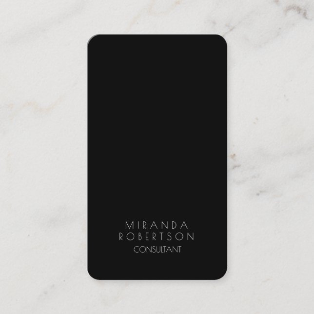 Carte De Visite Gestionnaire de consultants créatifs Black White t (Devant)