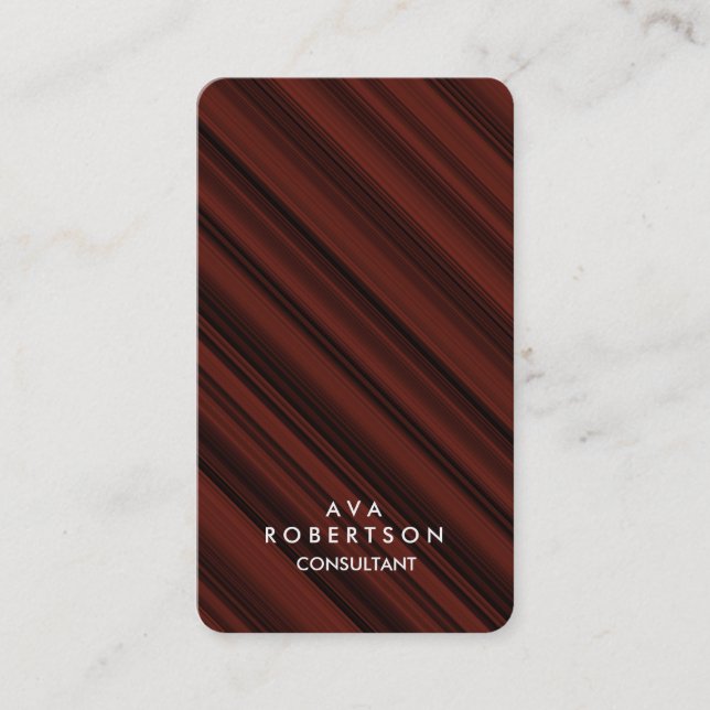 Carte De Visite Gestionnaire de consultants créatifs Brown rougeoi (Devant)