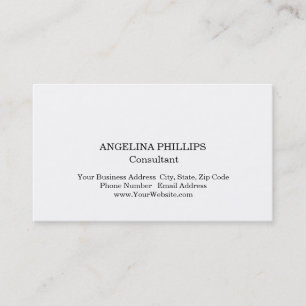 Carte De Visite Gestionnaire de consultants professionnels minimal