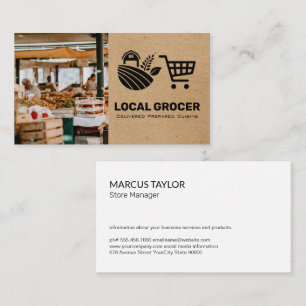 Carte De Visite Gestionnaire de magasin   Groer   Marché des agric