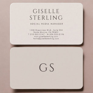 Carte De Visite Gestionnaire de médias sociaux