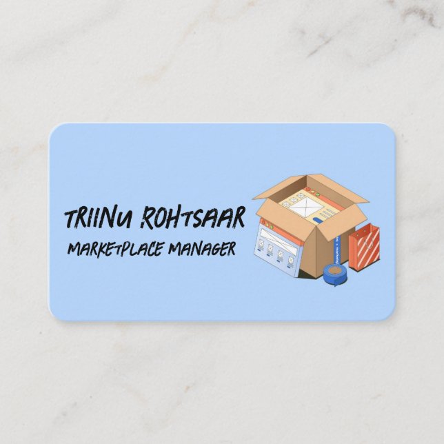 Carte De Visite Gestionnaire Marketplace (Devant)