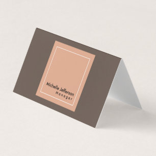 Carte De Visite Gestionnaire professionnel élégant minimaliste