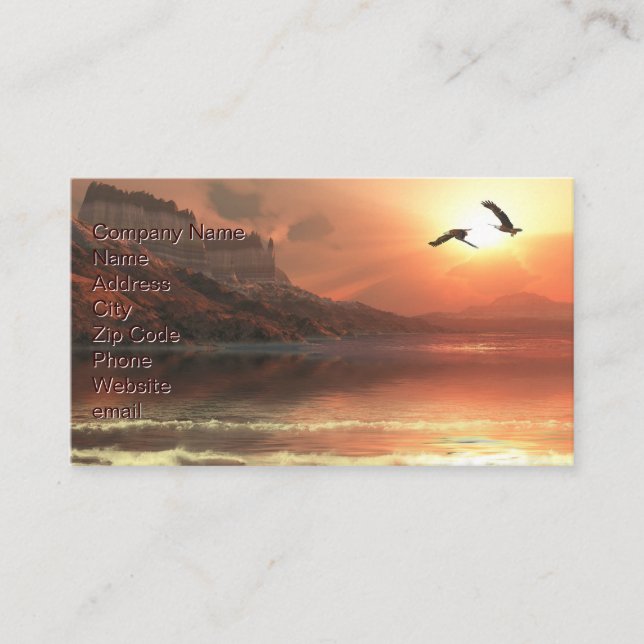 Carte De Visite Ghost Seascape (Devant)