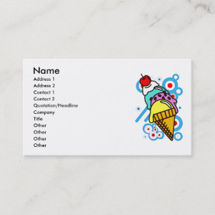 CARTE DE VISITE GLACE