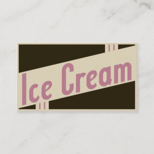 Carte De Visite glace rétro