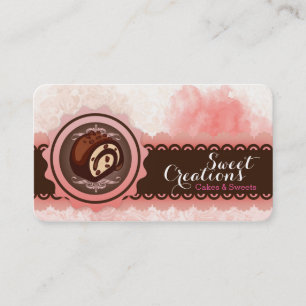 Carte De Visite Glacerie de Boulangerie Entreprise Sucrée