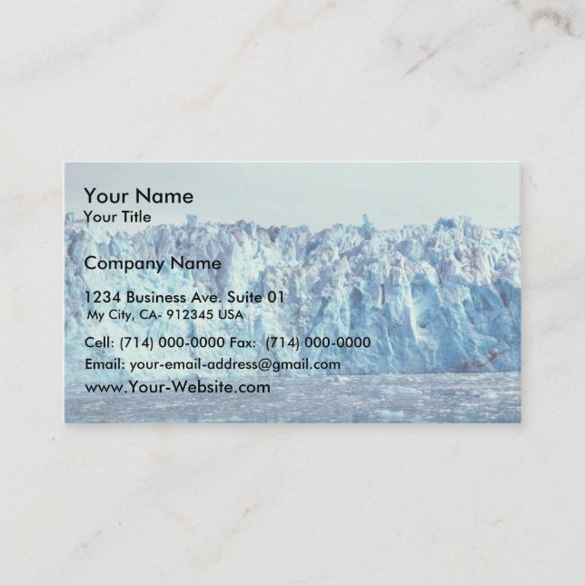 Carte De Visite Glacier de Colombie (Devant)