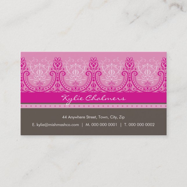 CARTE DE VISITE :: glam 1 land (Devant)