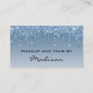 Carte De Visite Glam Blue Driving Parties scintillant Drivers Maqu