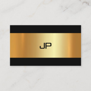 Carte De Visite Glam Gold Lumière Moderne Élégant Plain Luxe Chic