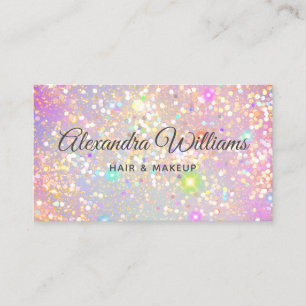 Carte De Visite Glam Holographic Parties scintillant Moderne tenda