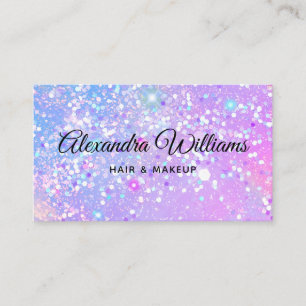 Carte De Visite Glam Holographic Parties scintillant Moderne tenda