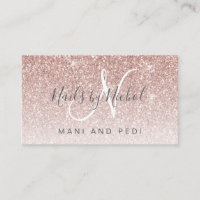 Glam Rose Gold Parties scintillant Mani Pedi Nail