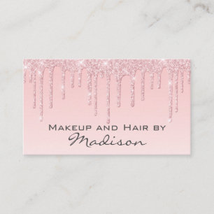 Carte De Visite Glam Rose Rose Gold Parties scintillant Drives Art