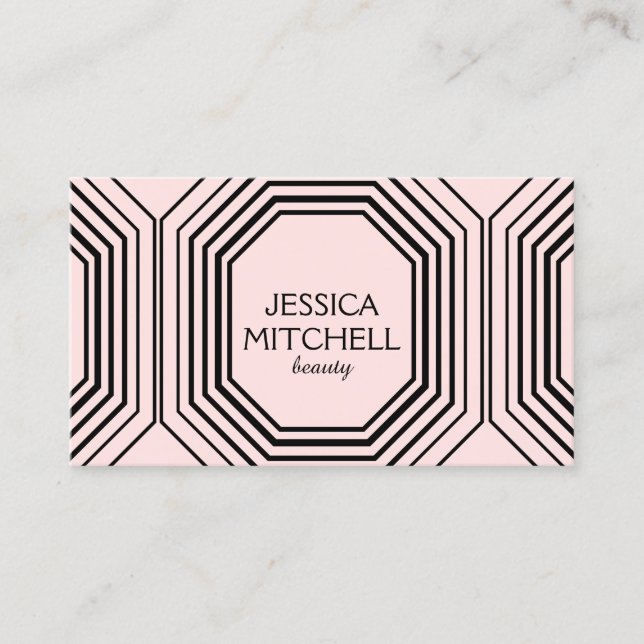 Carte De Visite Glamour II Moderne Beauté, Maquillage, Boutique Mo (Devant)