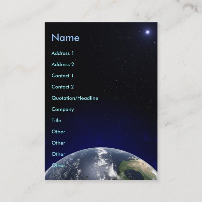 Carte de visite global (Devant)