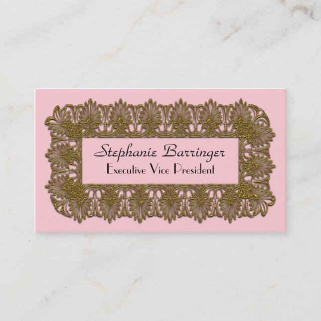 Carte De Visite Gloriaphae Piza Elegant Professionnel (Devant)