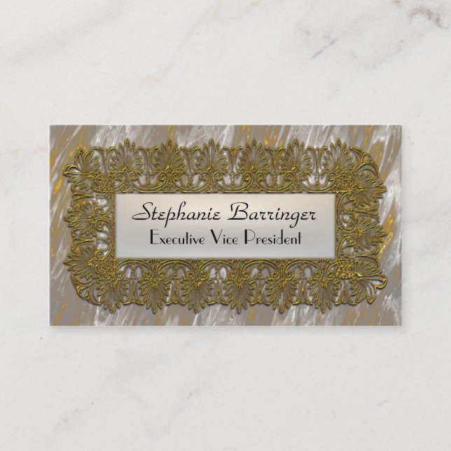 Carte De Visite Gloriaphae Spitz Elegant Professionnel (Devant)