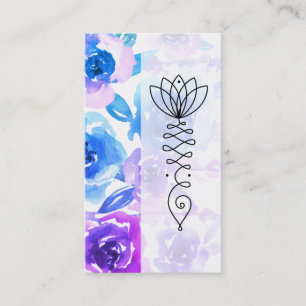 Carte De Visite Glycines de *~* et chemin de roses des fleurs de