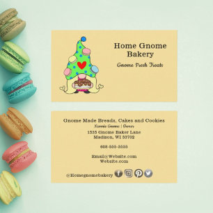 Carte De Visite Gnome Hometown Boulangerie Pâtisserie Gâteaux Sucr