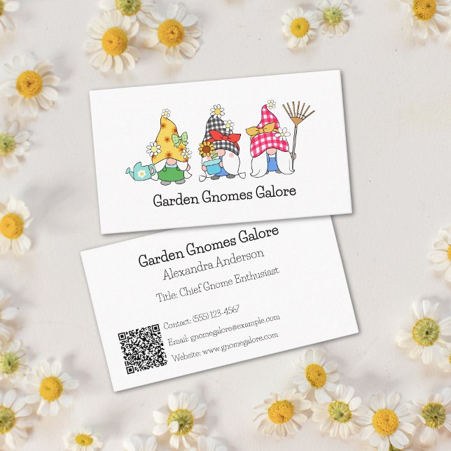 Carte De Visite Gnomes de Jardin mignons (Créateur téléchargé)